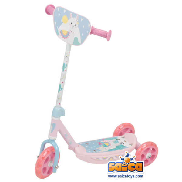SAICA – Patinete de 3 Ruedas Infantil Saica Sweet Rosa Ajustable