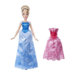 DISNEY – Princesa Cenicienta Muñeca 30 cm con 2 Vestidos y Accesorios