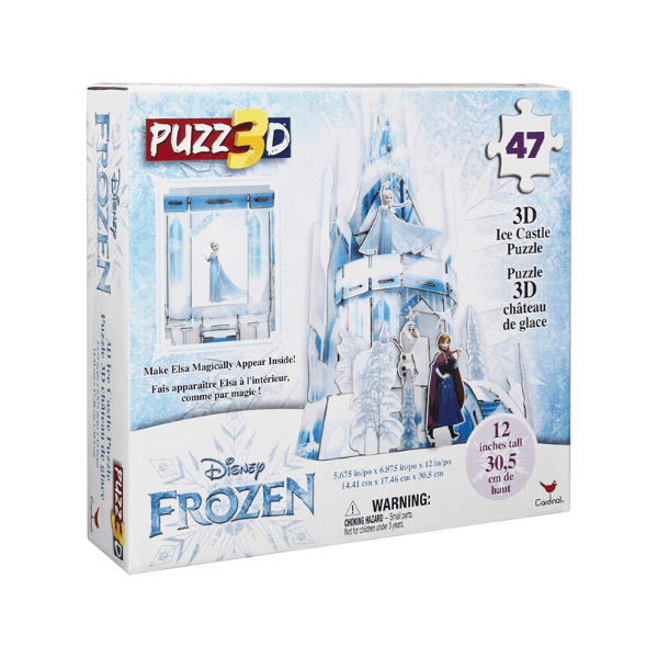 FROZEN – Puzzle 3D Frozen Cardinal 47 Piezas Castillo de Hielo de Elsa - Imagen 3