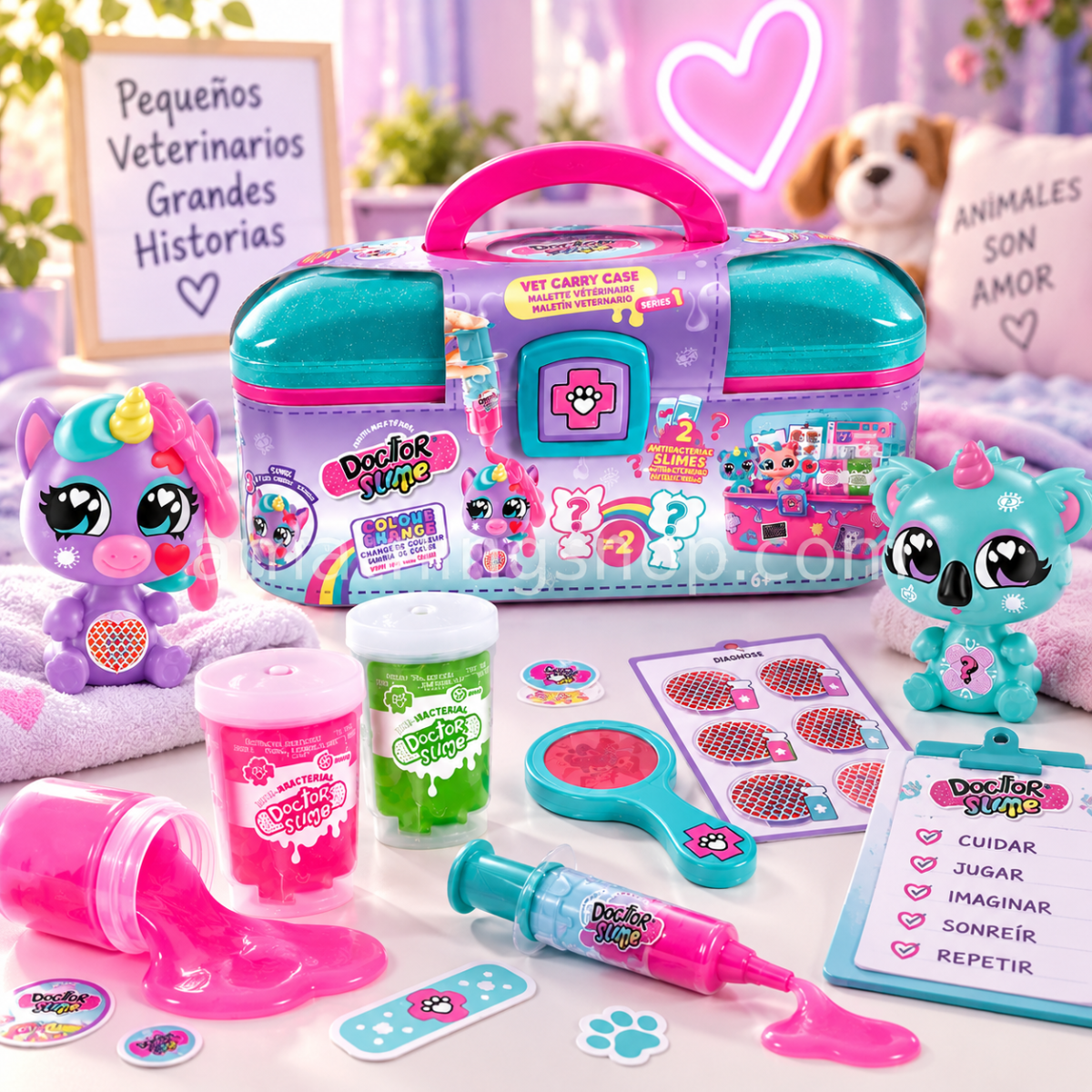 SO SLIME – Maletín Veterinario con Mascotas Sorpresa y Slime +6 Años DSM002 - Imagen 9