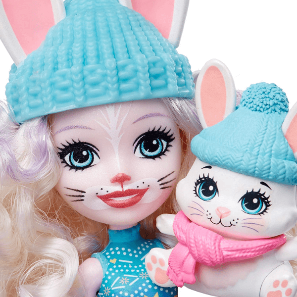 ENCHANTIMALS – Chalet de Esquí GRW92 con Muñeca Bevy Bunny y Jump – 5 áreas de juego - Imagen 5