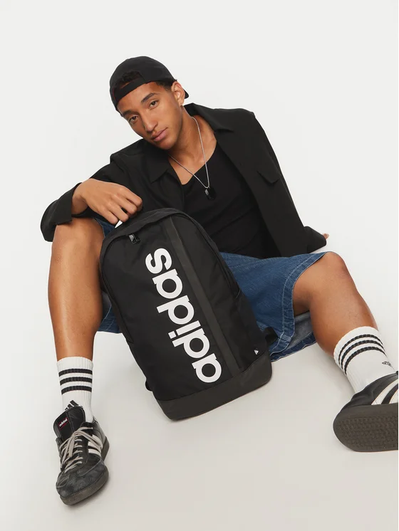 ADIDAS – Mochila adidas Linear Essentials Negra 22,5L Original Unisex Portátil Instituto Universidad HT4746 - Imagen 9