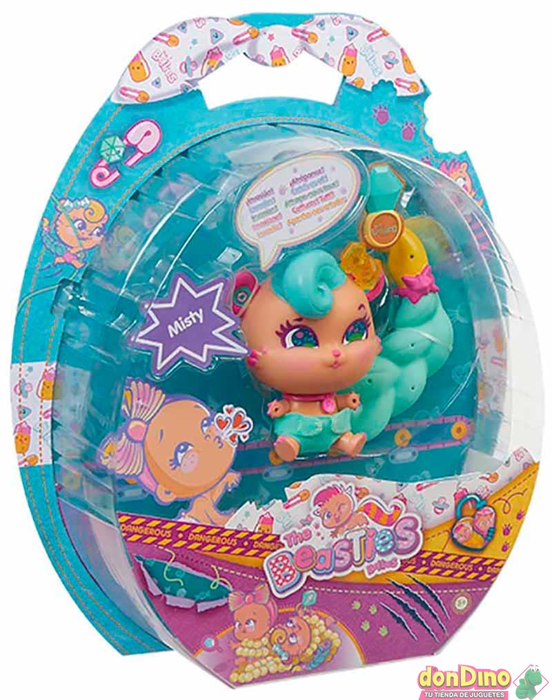 FAMOSA – The Beasties Bellies Misty Jewery Lover Muñeca Bellies joyas 13 cm Famosa regalo niña - Imagen 4