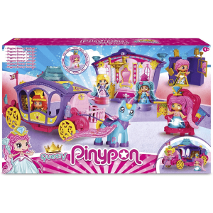 FAMOSA – Pinypon Queens Carroza Mágica con unicornio y luz transformable