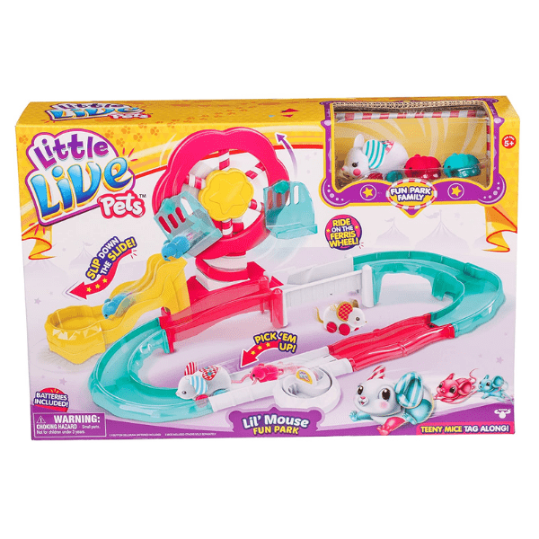 FAMOSA – Little Live Pets Parque de Diversiones Lil’ Mouse S3 – Circuito Interactivo