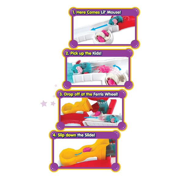 FAMOSA – Little Live Pets Parque de Diversiones Lil’ Mouse S3 – Circuito Interactivo - Imagen 6
