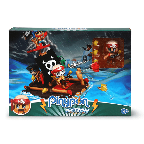 FAMOSA – Pinypon Action Balsa Pirata Flotante con Figura y Accesorios 4+ - Imagen 3