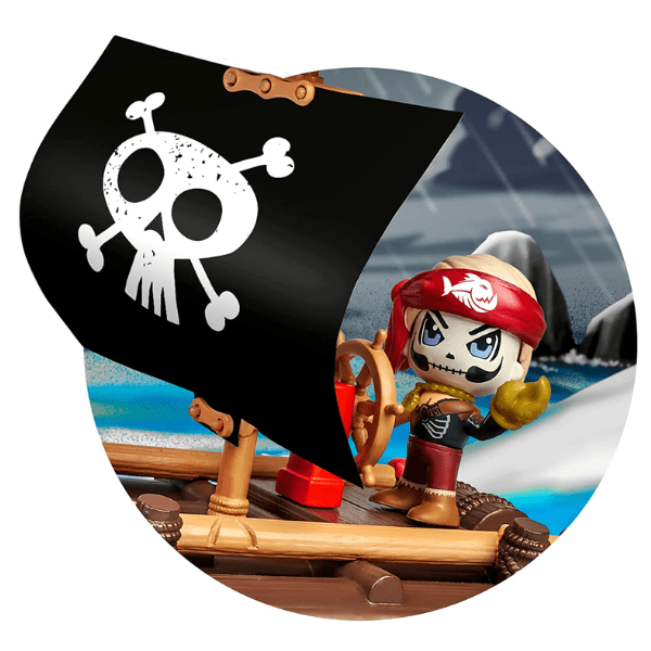 FAMOSA – Pinypon Action Balsa Pirata Flotante con Figura y Accesorios 4+ - Imagen 7