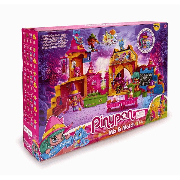 FAMOSA – Pinypon Escuela de Magia Brujitas Famosa 700015074 Luces Humo Dragón Niñas - Imagen 5
