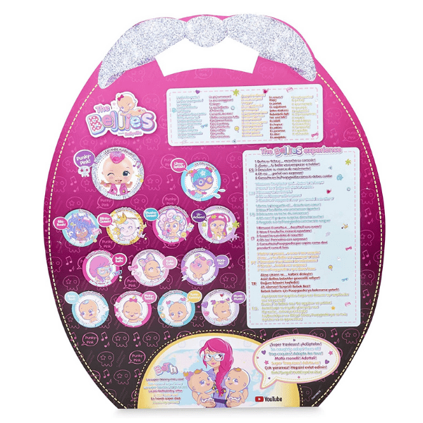 FAMOSA – The Bellies Punky Pink Muñeca Interactiva Glow 18 cm 700016273 - Imagen 4