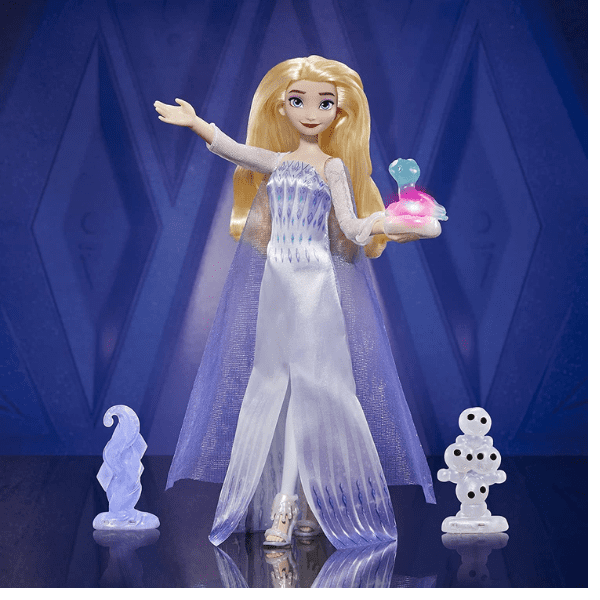 FROZEN 2 – Momentos Mágicos Elsa y sus Amigos Muñeca Disney Frozen 2 Elsa con Sonidos y Luces | 3 Accesorios | - Imagen 7