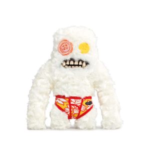 FUGGLER – Fuggler Budgie Sasquoosh Blanco – Muñeco Feo de Colección Edición Rara