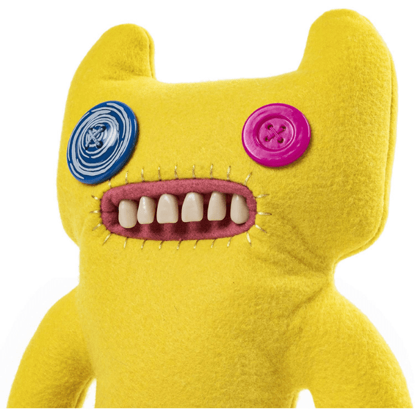 FUGGLER – Fuggler Funny Ugly Monster Amarillo 22 cm – Peluche Único Certificado Adopción - Imagen 3