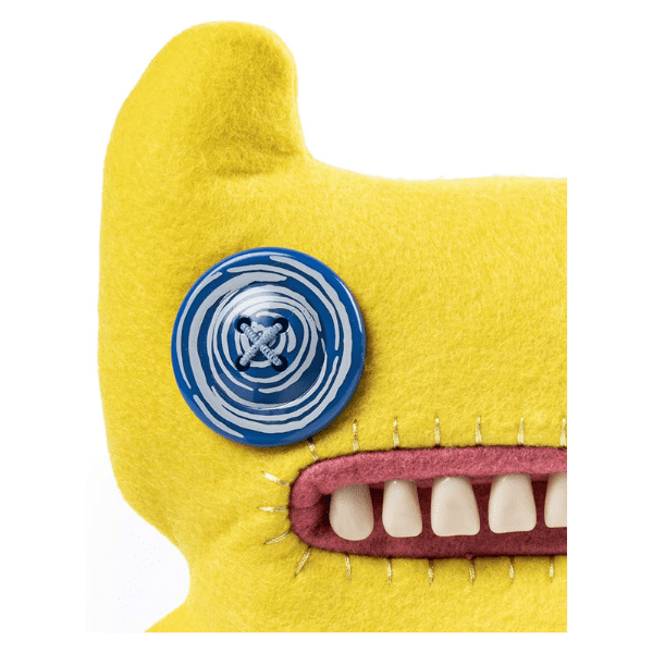 FUGGLER – Fuggler Funny Ugly Monster Amarillo 22 cm – Peluche Único Certificado Adopción - Imagen 4
