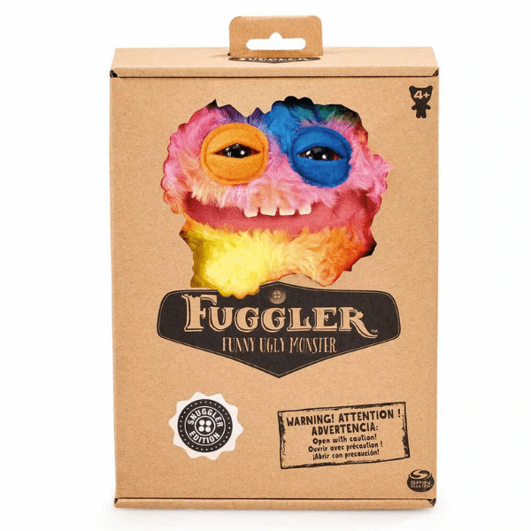 FUGGLER – Peluche Fuggler Grin Grin Snuggler Multicolor 22 cm Original Funny Ugly Monster Descatalogado - Imagen 3