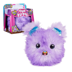 FUR FLUFFS – Mascota Interactiva Perrito Violeta Mascota de Juguete Puppy Fluffy con Sonidos