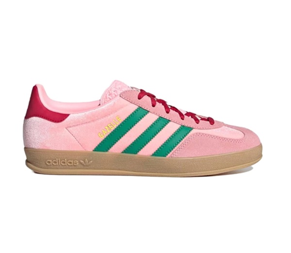 ADIDAS – Gazelle Indoor Mujer Rosa Verde JI2713 Zapatillas Retro Talla 38 - Imagen 2