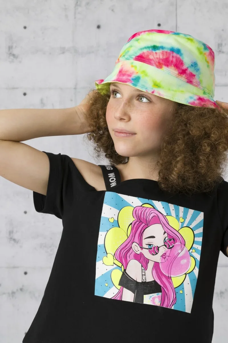 Gorro de niña estampado tie dye - Imagen 2