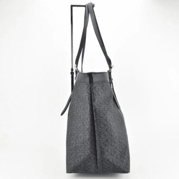 GUESS – Bolso Tote Negro Mujer Grande Logo Dorado Shopper de Hombro - Imagen 7