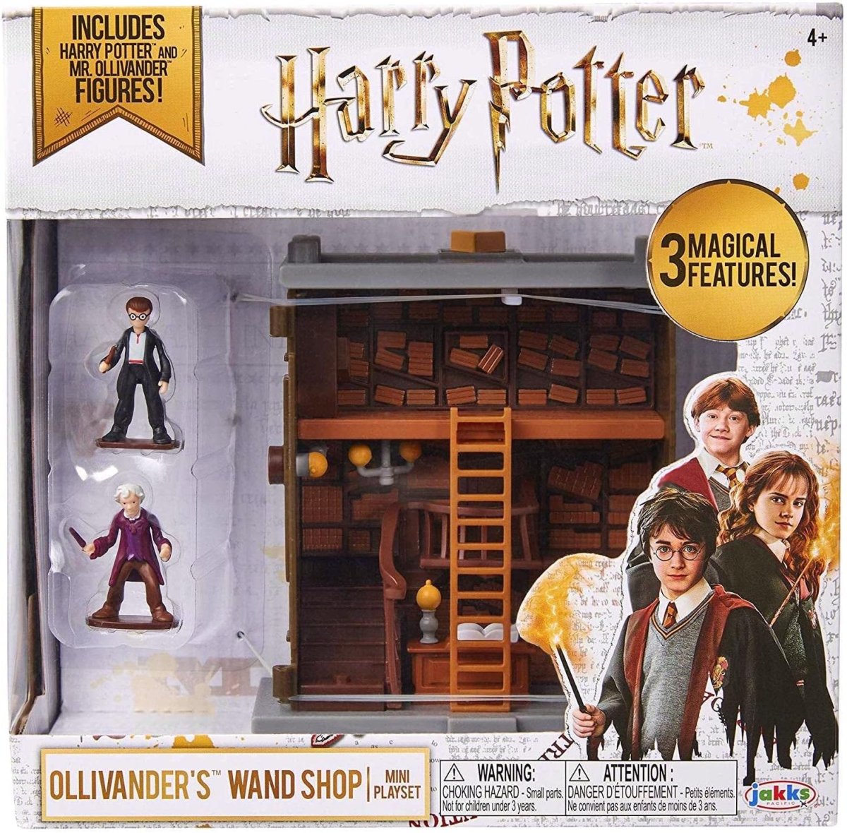 JAKKS PACIFIC – Harry Potter Ollivander’s Wand Shop Mini Playset Jakks Pacific 49997 con Figuras