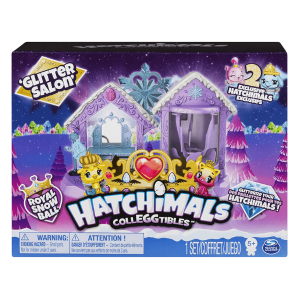 HATCHIMALS – Hatchimals CollEGGtibles Glitter Salon Playset con Purpurina y Figuras