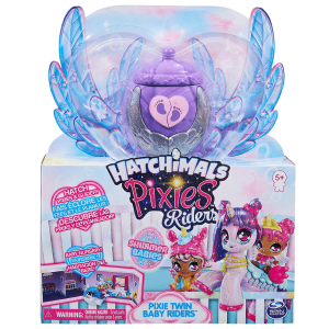 HATCHIMALS – Pixies Riders Gemelos con Unicornio y Accesorios – Regalo Niña