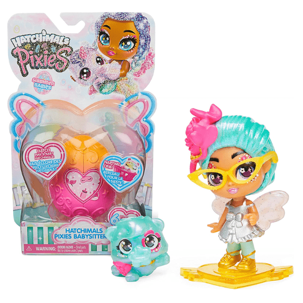 HATCHIMALS PIXIES – Shimmer Babies Babysitters Muñeca Sorpresa Niña Regalo - Imagen 2