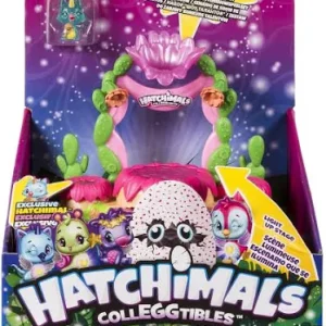 HATCHIMALS – Playset Escenario con Luces, Pasarela y Figura Exclusiva Talent Show