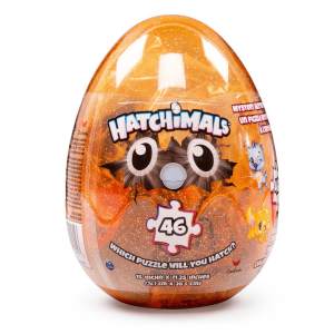 HATCHIMALS – Puzzle Sorpresa con forma de Huevo 46 Piezas