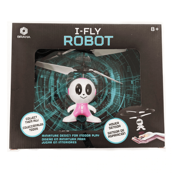 I FLY – Robot helicóptero infrarrojo i-Fly rosa juguete volador niños interior - Imagen 3