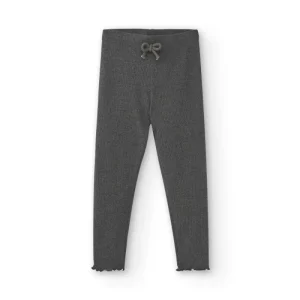Legging de niña antracita | Cintura elástica