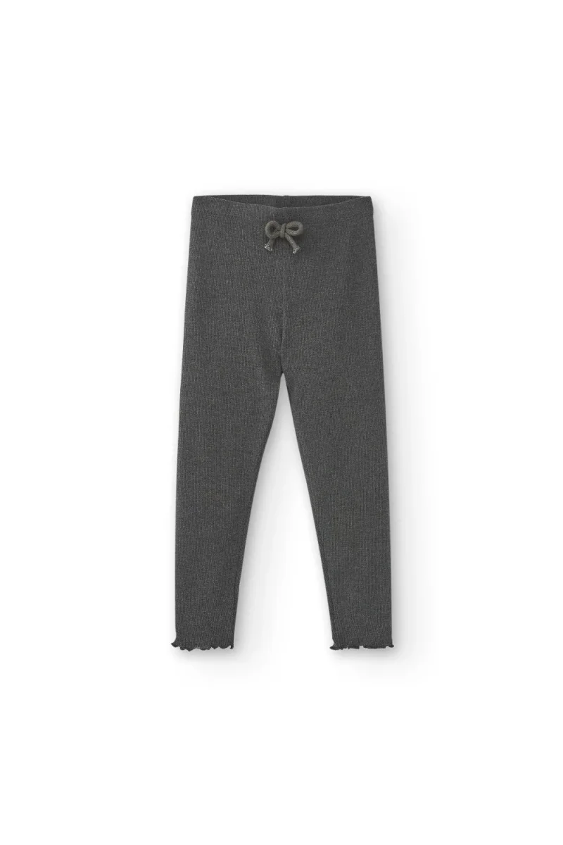 Legging de niña antracita | Cintura elástica