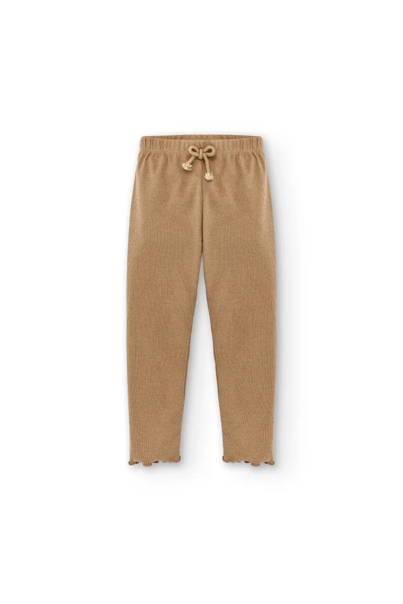 Legging de niña color camel - Imagen 4