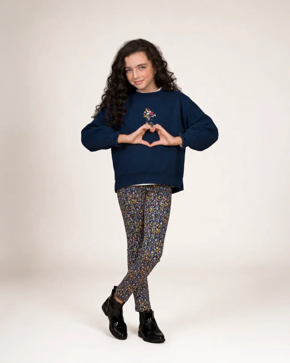 Legging de niña estampado flores