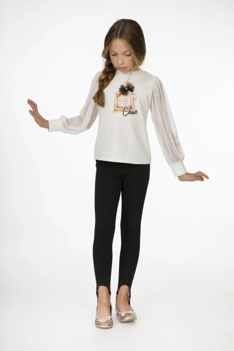 Legging de niña negro - Imagen 4