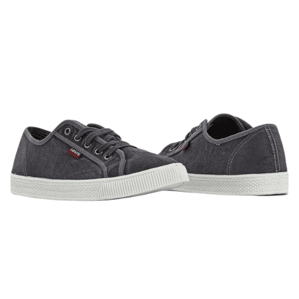 LEVI´S – Zapatillas Levi’s Malibu Beach Hombre Gris Talla 44 – Lona Casual - Imagen 4