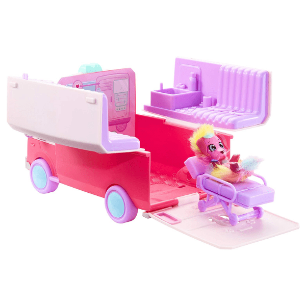 LITTLE LIVE PETS – Scruff Surprise Vet Rescue Ambulancia Playset Niña 5+ Mascota Exclusiva - Imagen 3