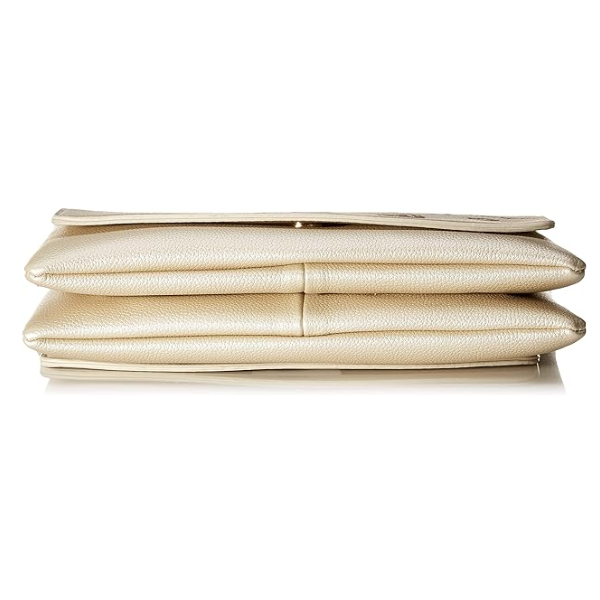 DESIGUAL – Bolso Bandolera Desigual Mujer Beige Dorado Ligero para Viajar y Día a Día - Imagen 4