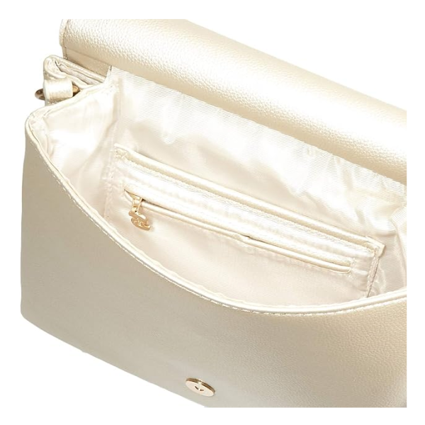 DESIGUAL – Bolso Bandolera Desigual Mujer Beige Dorado Ligero para Viajar y Día a Día - Imagen 6