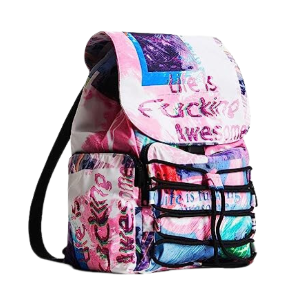 DESIGUAL – Mochila Multicolor Original para Mujer Adulta Desigual Helsinki Grande 22WAKA31 - Imagen 3