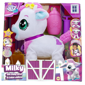 IMC TOYS – Peluche interactivo para ninos Milky la cabrita bebe IMC Toys 81321 original