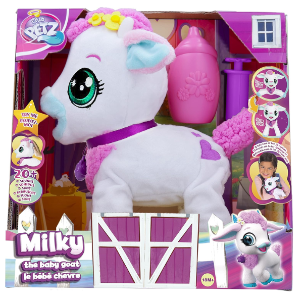 IMC TOYS – Peluche interactivo para ninos Milky la cabrita bebe IMC Toys 81321 original - Imagen 2