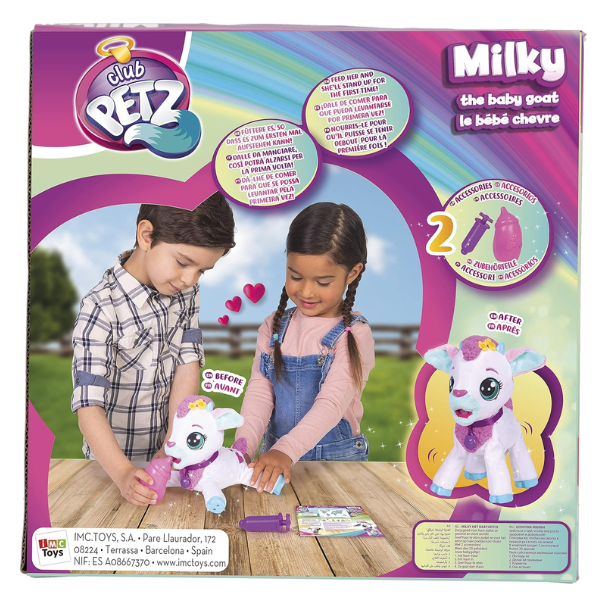 IMC TOYS – Peluche interactivo para ninos Milky la cabrita bebe IMC Toys 81321 original - Imagen 7
