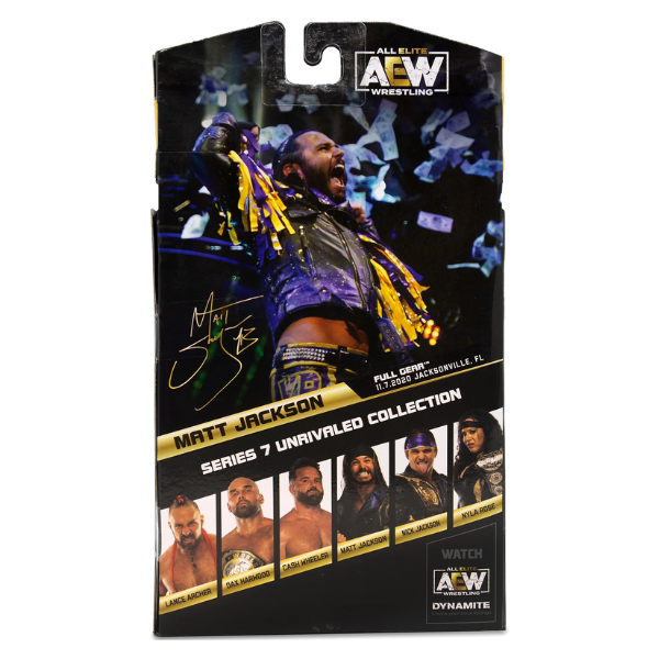 AEW – Figura de Acción Matt Jackson AEW Unrivaled Collection Series 7 - Imagen 8