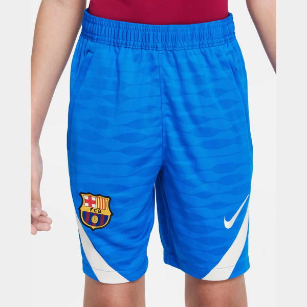 NIKE – Pantalón Corto Niño Nike FC Barcelona Dynamic Fit Strike Azul Talla M CW2162-427 - Imagen 3