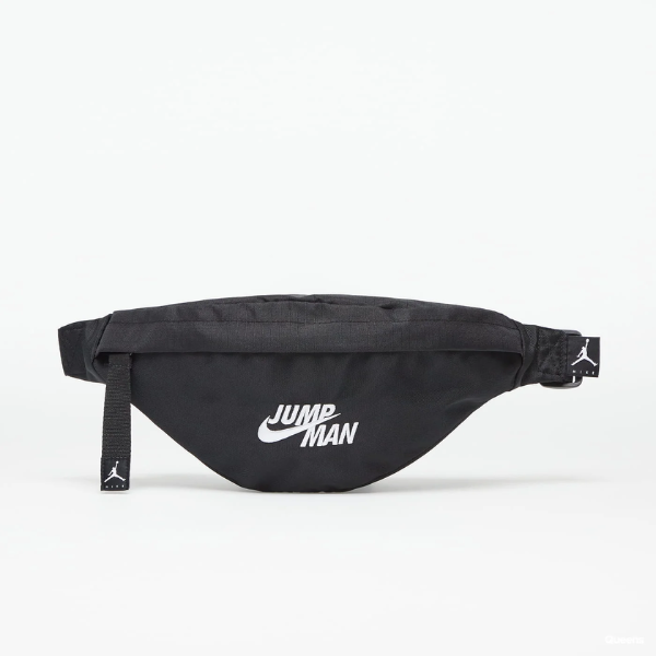 NIKE – Riñonera Jordan Jumpman Negra x Nike Crossbody Bag Unisex 29x14cm Ajustable Gym Viaje Casual