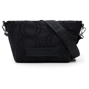 DESIGUAL – Bolso Bandolera Bag Bubbles Amber Negro Pequeño 22WAXA75 Negro Elegante Versátil