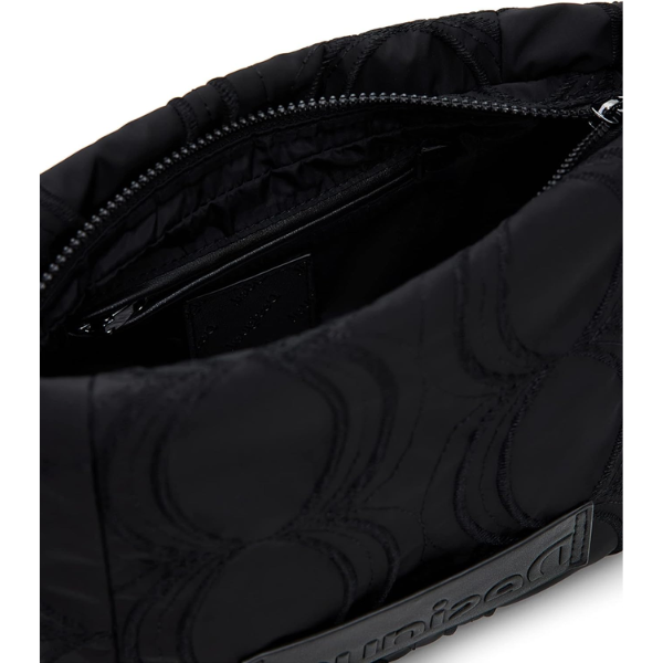 DESIGUAL – Bolso Bandolera Bag Bubbles Amber Negro Pequeño 22WAXA75 Negro Elegante Versátil - Imagen 4