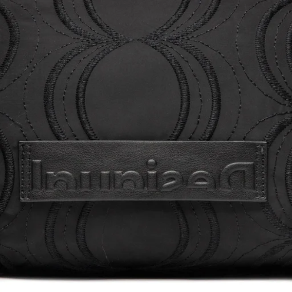 DESIGUAL – Bolso Bandolera Bag Bubbles Amber Negro Pequeño 22WAXA75 Negro Elegante Versátil - Imagen 8