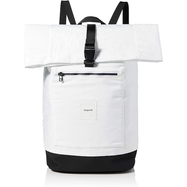 DESIGUAL – Mochila Desigual Blanca Trecking Backpack Grande 21SQXW05